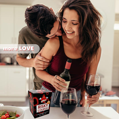 RISKY COUPLES | Couples Card Games for Date Night: 150 Questions & Challenges for Your Partner | Romantic Card Game for Anniversary, Valentines, Birthday, or Bridal Party