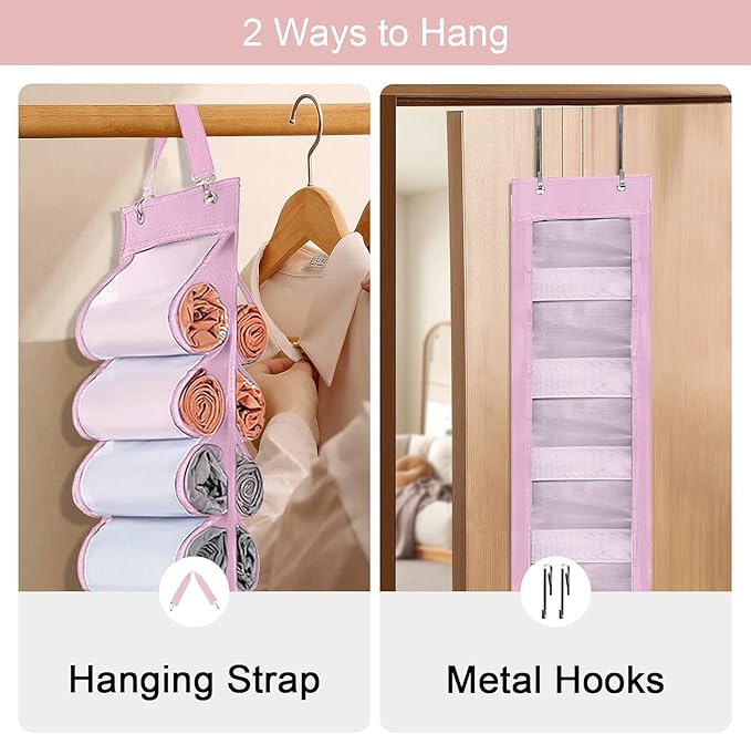 Legging Organizer Storage, Foldable Hanging Closet Organizer Storage
