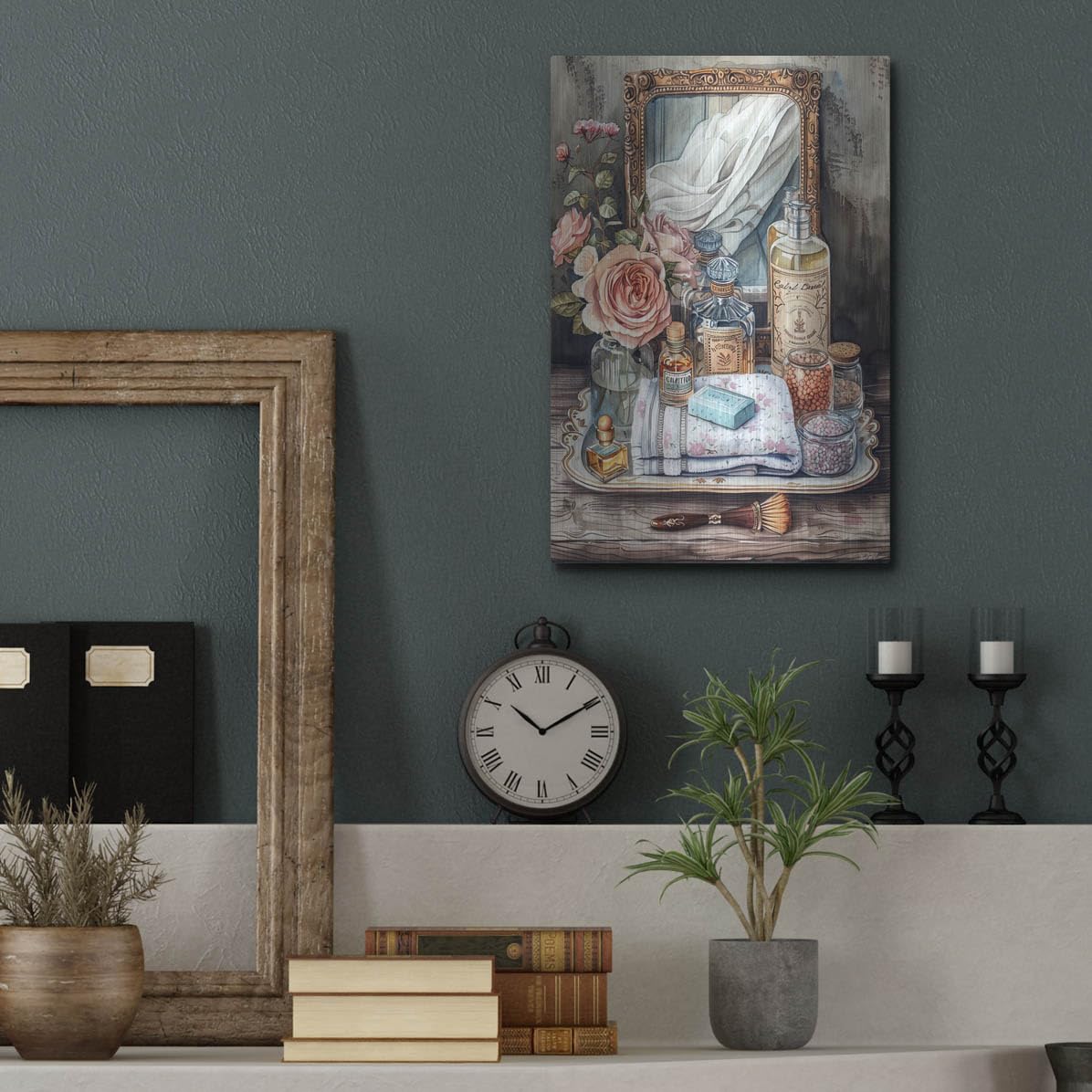 Luxe Metal Art 'Bath Salts' by Momart Metal Wall Art, 12" x 16"