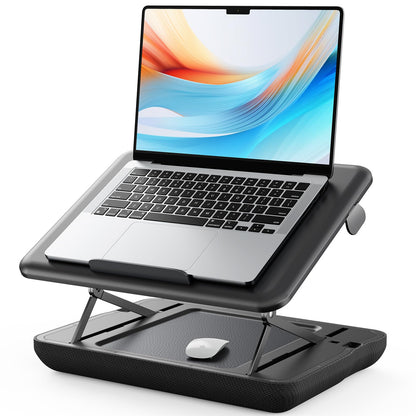 SAIJI Height & Tilt Adjustable Lap Desk, Portable Laptop Stand for Bed, Car, Couch and Recliner, Foldable Lap Desks - Up to 15.6 Inch Laptops