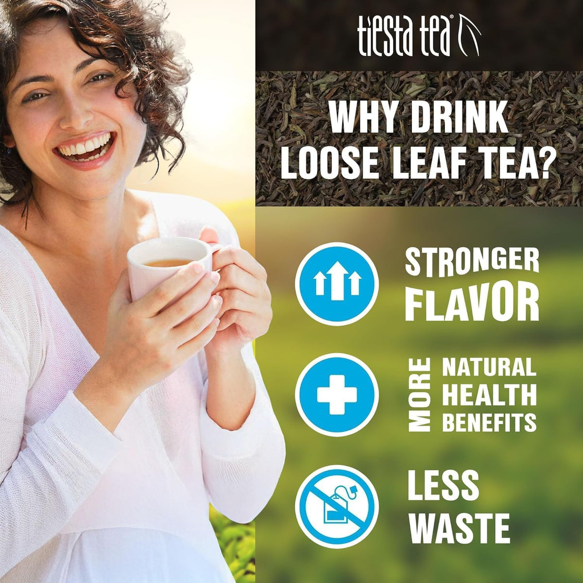 Tiesta Tea - Top 8 Favorites Sampler Set, Loose Leaf, Up to 80 Cups, High to No Caffeine, Hot & Iced, Tea Variety Pack with Green, Herbal, & Black, 8 Sample Pouches