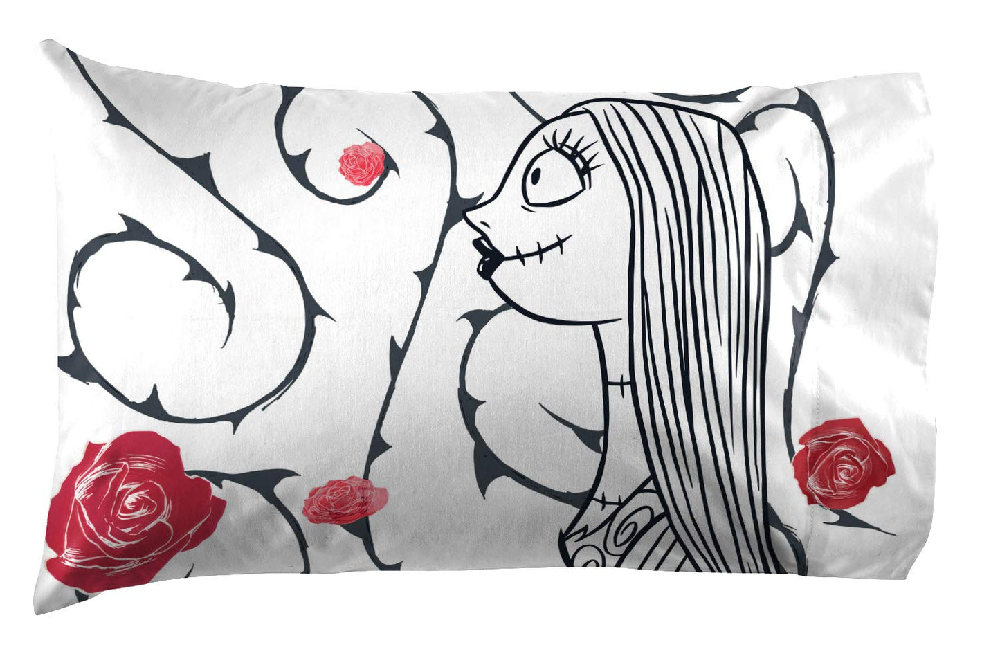Jay Franco Disney Nightmare Before Christmas Moonlight 7 Piece Full Bed Set - Includes Reversible Comforter & Sheet Set - Features Jack Skellington and Sally - Super Soft Microfiber