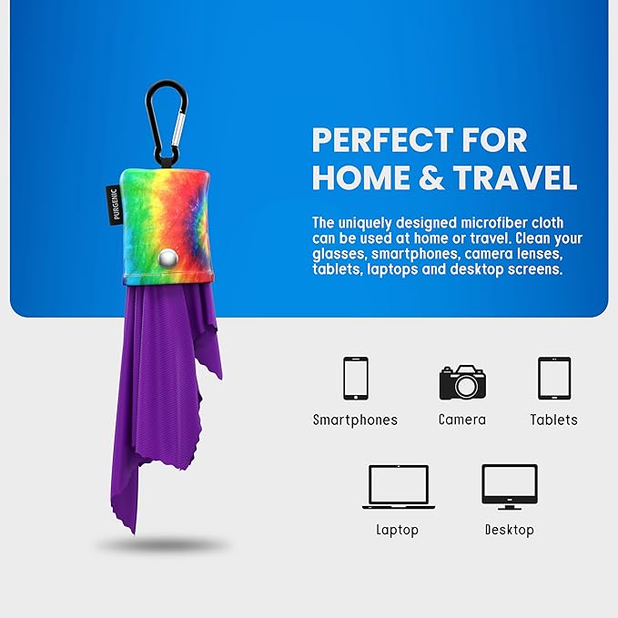 Microfiber Cloth & Glasses Wipes Lens & Glasses Cleaning Cloth