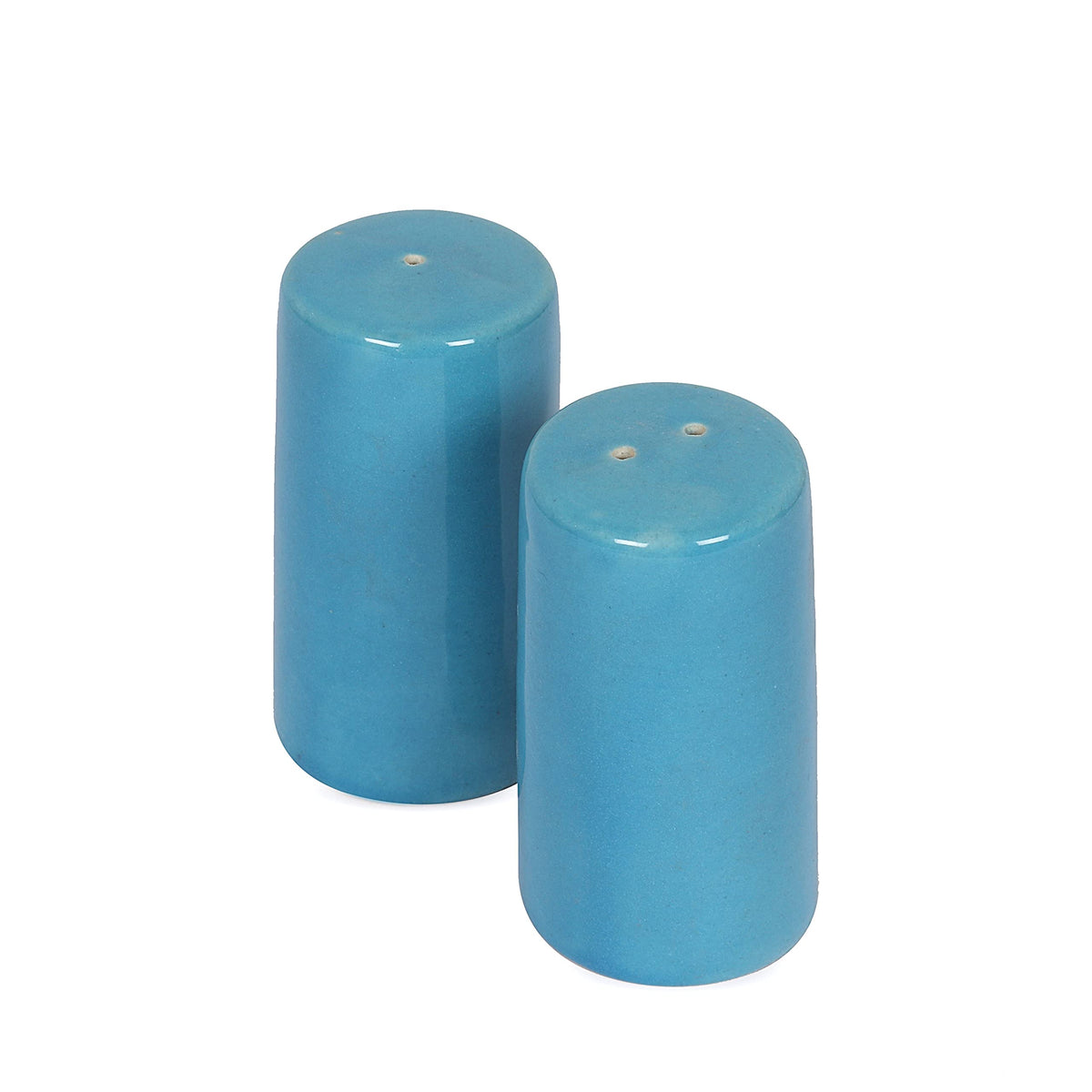 Salt and Pepper Shakers set Farmhouse Kitchen Decor Ceramic Salt Shaker - Wedding Registry Ideas Gifts Salt and Pepper Set Holder Table Décor,Modern Table Ceramic Shakers - Sky Blue