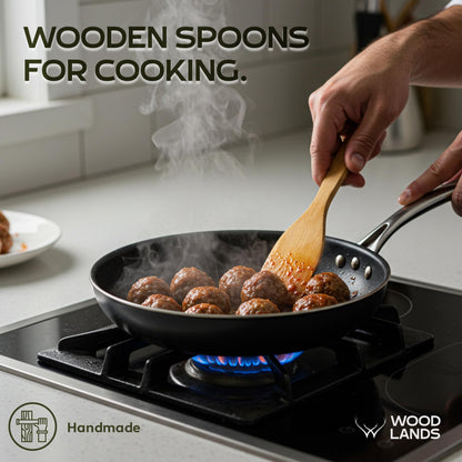 Christmas Wooden Spoons for Cooking - 6-Piece, Christmas Kitchen Utensils Gifts for Kitchen Decor including Spatulas & Spoons, Heat-Resistant, Eco-Friendly And Safe for Non-Stick Cookware