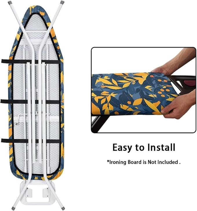 Forest Leaves Ironing Board Cover, Modern Plant Leaf Grade Standard Size