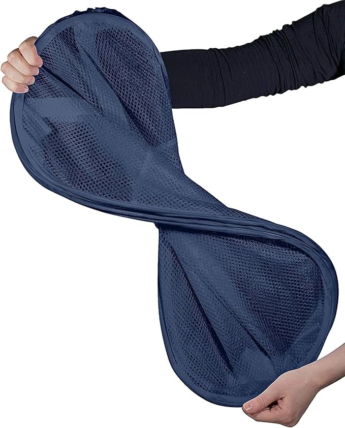 Pop up Laundry Hamper, Foldable Mesh Clothes Hamper