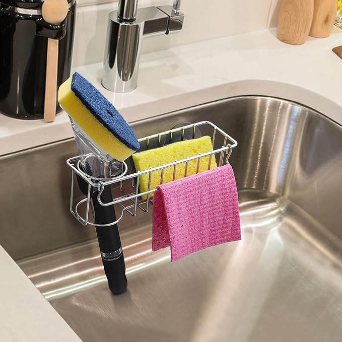 3-In-1 Sponge Holder for Kitchen Sink