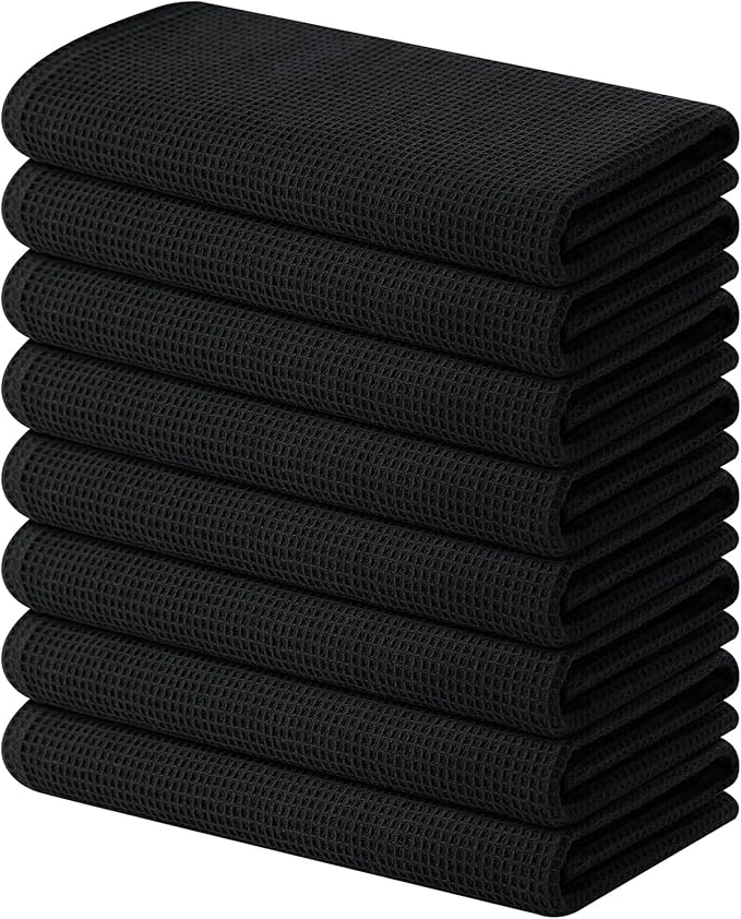 Homaxy 100% Cotton Waffle Weave Kitchen Towels
