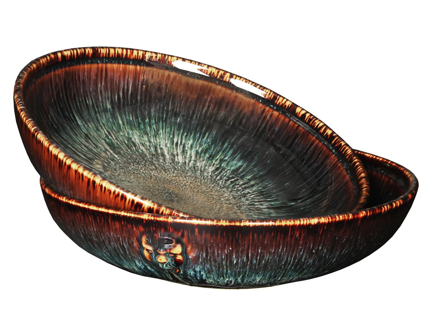 jinsongdafa 39 oz Ceramic Bowl Set, Salad Bowl, Pasta Bowl, Serving Bowl, Dinner Bowl, Deep/Wide Plate, Microwave, Oven and Dishwasher Safe, Modern Porcelain Dinnerware 8.8 Inch