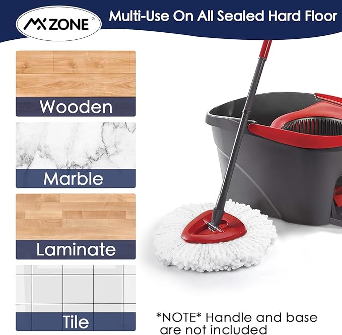 Spin Mop Head Replacement for O Ceda Mop Replace Head Triangle Mop Refills