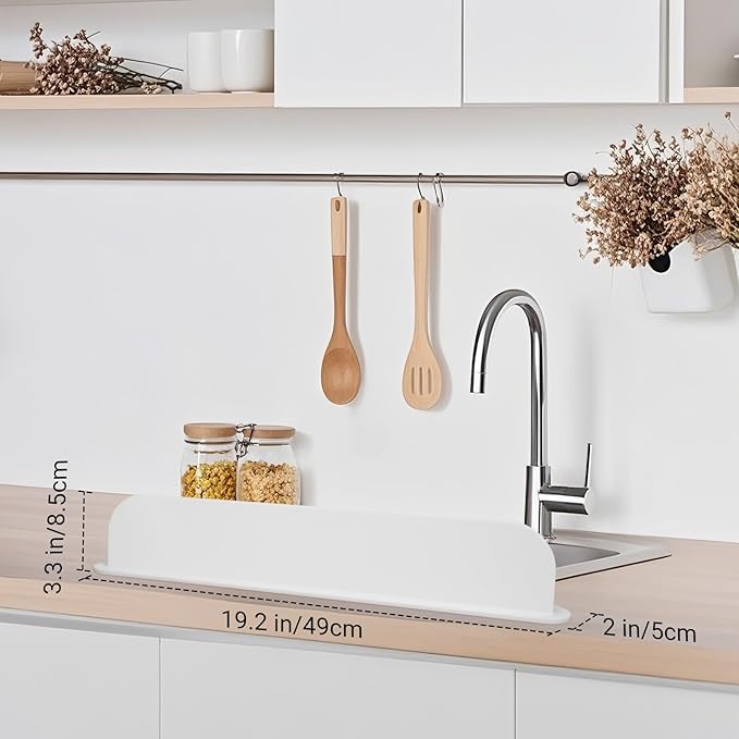 19.29 inch Silicone Sink Splash Guard, Splash Guard
