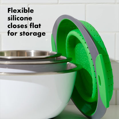 OXO Collapsible Colander, 3.5 quart, Green