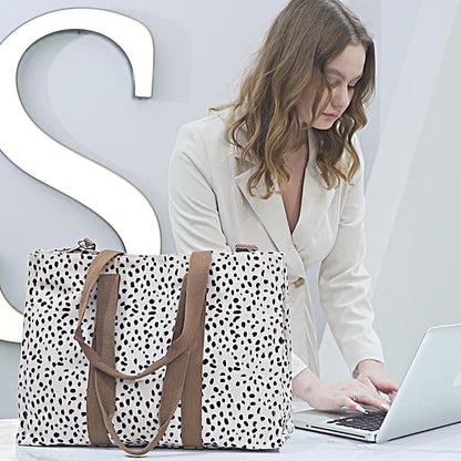 BTOOP Tote Bag Christmas Gifts for Women Work Teacher Tote Bag 15.6 inch Laptop Shoulder Bags Handbag Office Briefcase with Clutch Purse