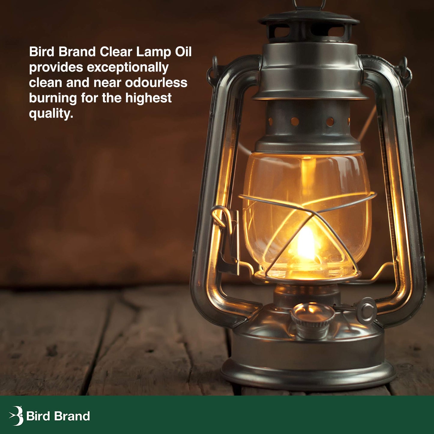 Bird Brand Clear Lamp Oil for Indoor & Outdoor Use, Smokeless Fuel, 3 x 1 Litre