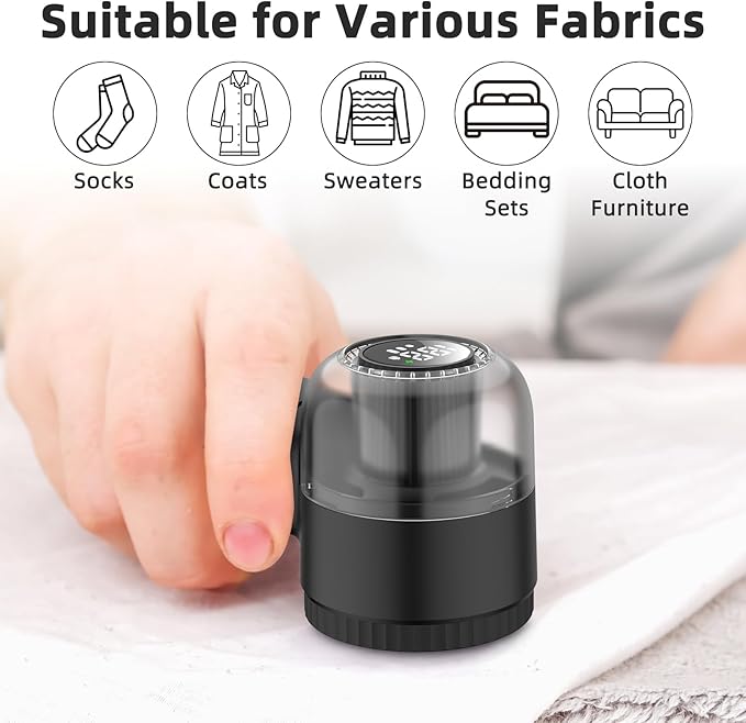 Fabric Shaver Electric Lint Remover Rechargeable Sweater Shaver Dual Protection