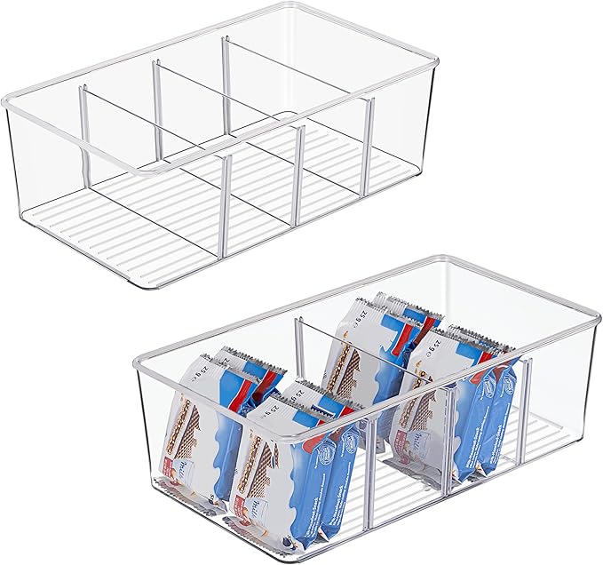Vtopmart 2 Pack Food Storage Organizer Bins, Cabinet Organization and Storage
