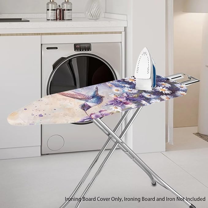 Daisy Bird Ironing Board Cover Resist Scorching Cover Heavy Duty Padded Iron