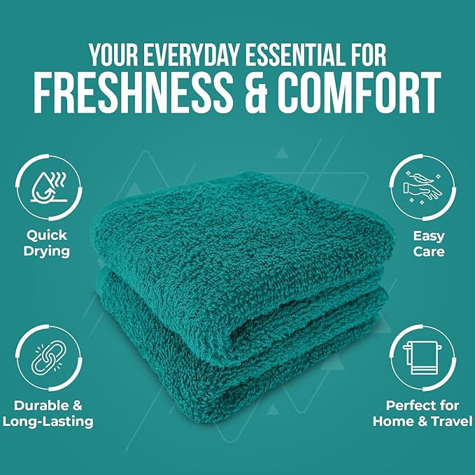 DAN RIVER 24 Pack Wash Cloths for Showering