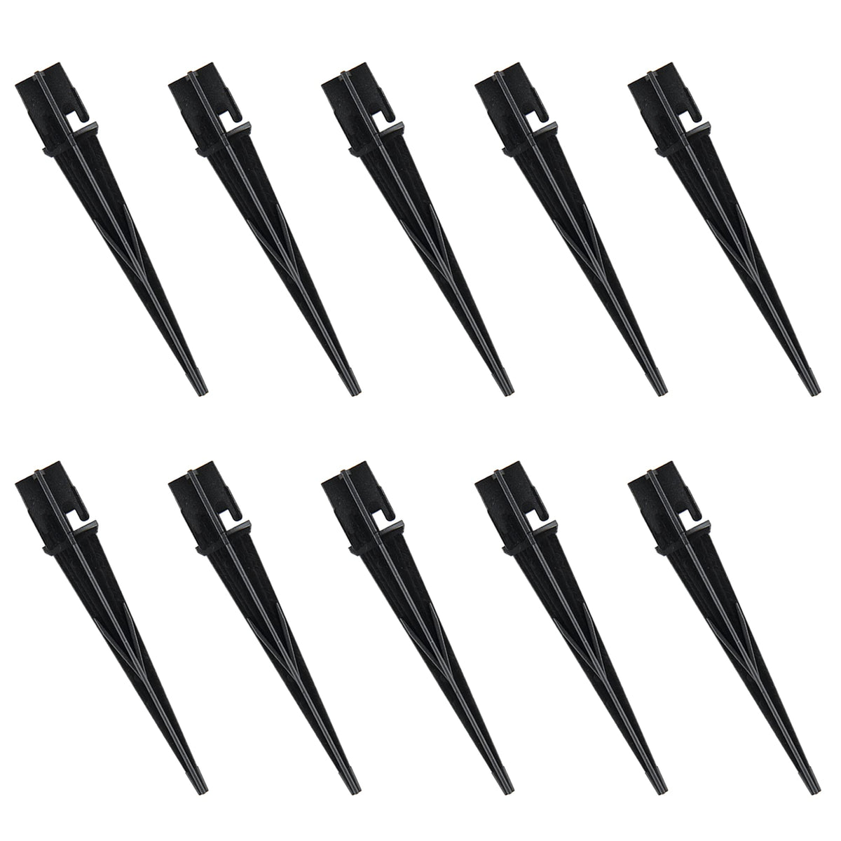 Replacement Stakes for Christmas Candy Cane Lights Outdoor 10PCS - Size 0.72 * 5 Inches, Plastic Candy Cane Pathway Markers Lights Spike, Used to Maintain Candy Cane Pathway Lights