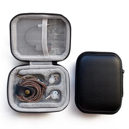 PU Leather Storage Box, Suitable for in Ear Earphones, Wired Earphones, Waterproof, Portable, Pressure Resistant Box, Earphone Storage Bag
