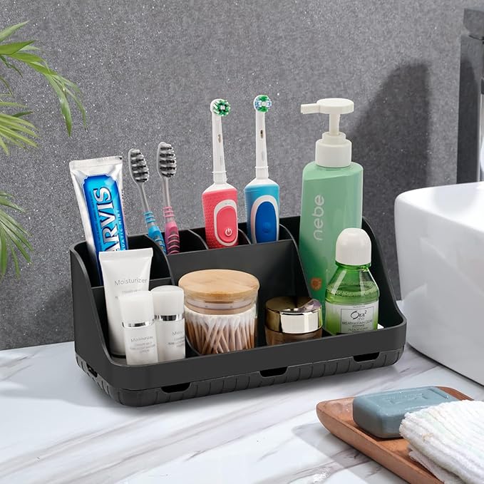 Black Toothbrush Holder