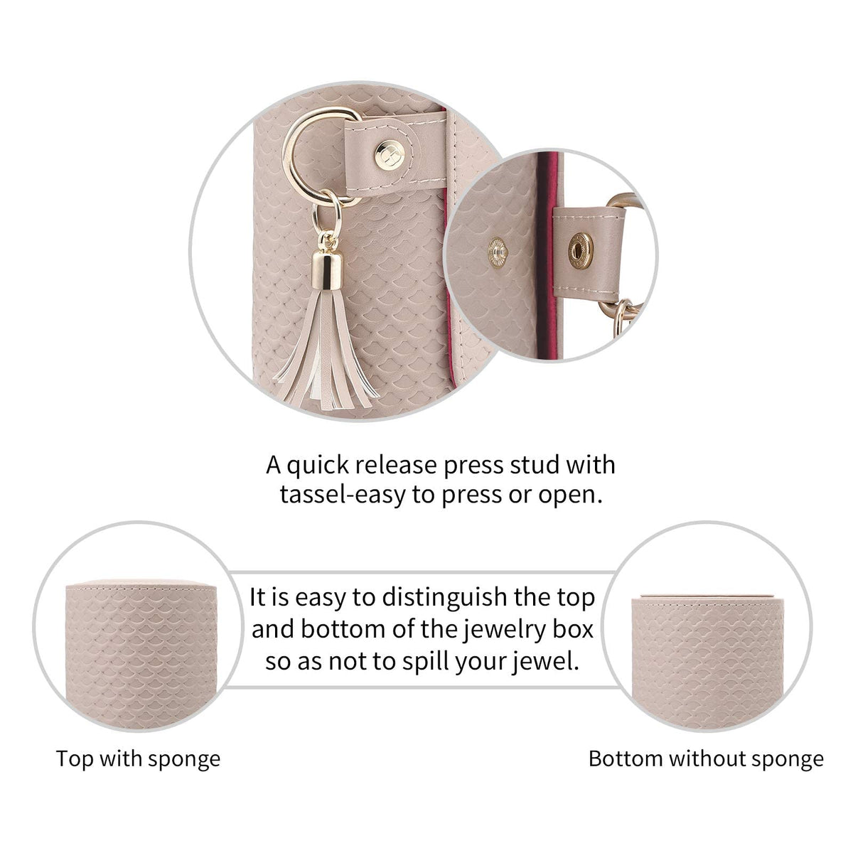 VLANDO Viaggio Mothers Day Gifts Her - Small Jewelry Case Box - Travel Essential Accessories for Women, Travelers, Couples, Mom, Friends, Bridesmaid