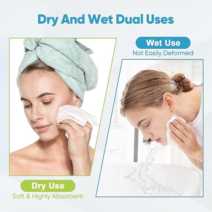 AIDEA Face Towels Disposable-200Ct, Clean Facial Towels, Facial Cleansing Wipes
