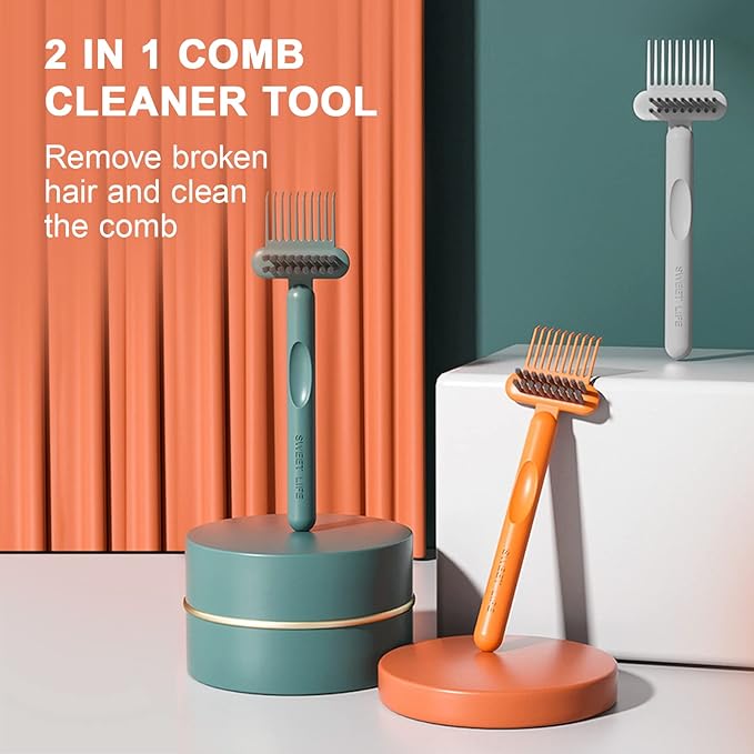 RHOS 2-in-1 Hair Brush Cleaner and Remover Tool