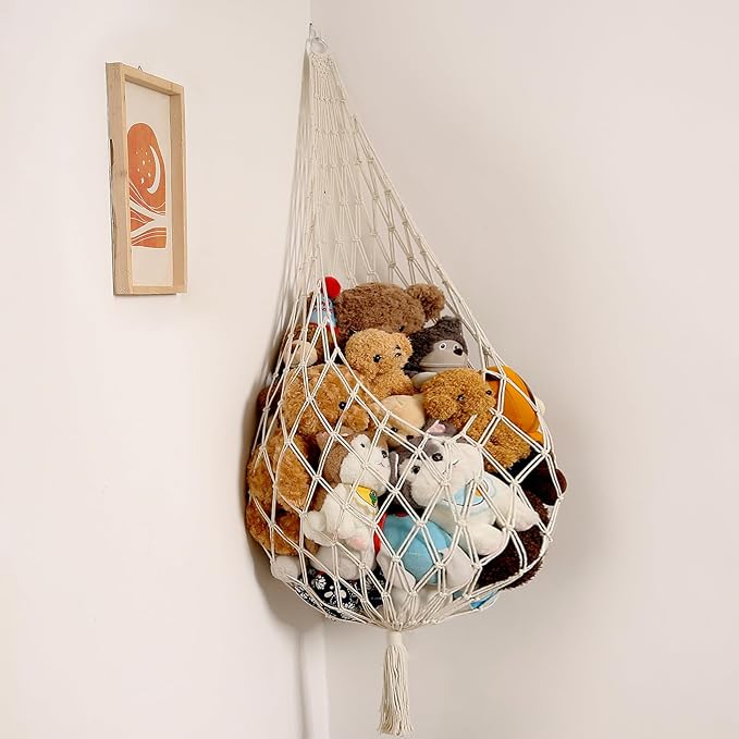 Novel Stuffed Animal Hammock Corner Hanging Net