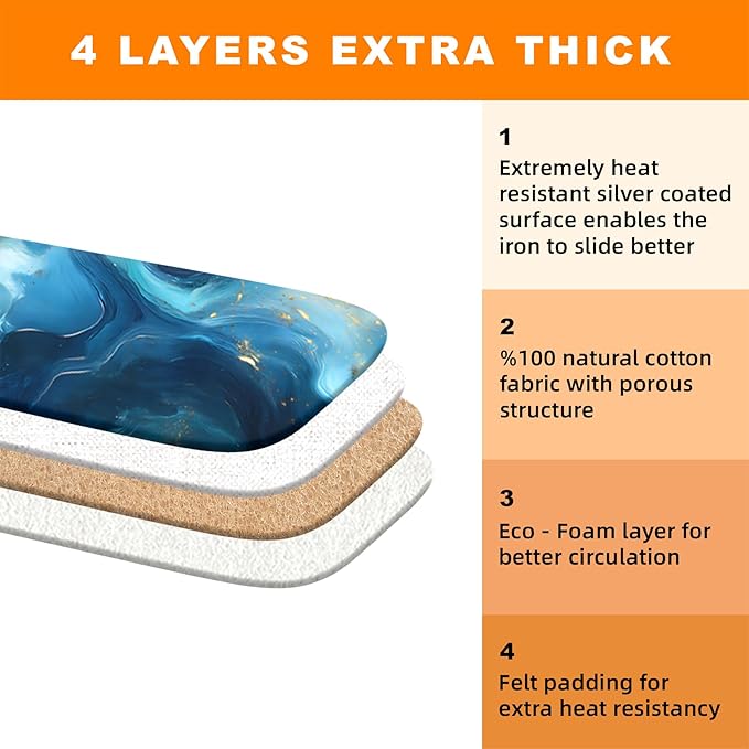 Ironing Board Cover 15x54 Inch- Standard Cotton Cover