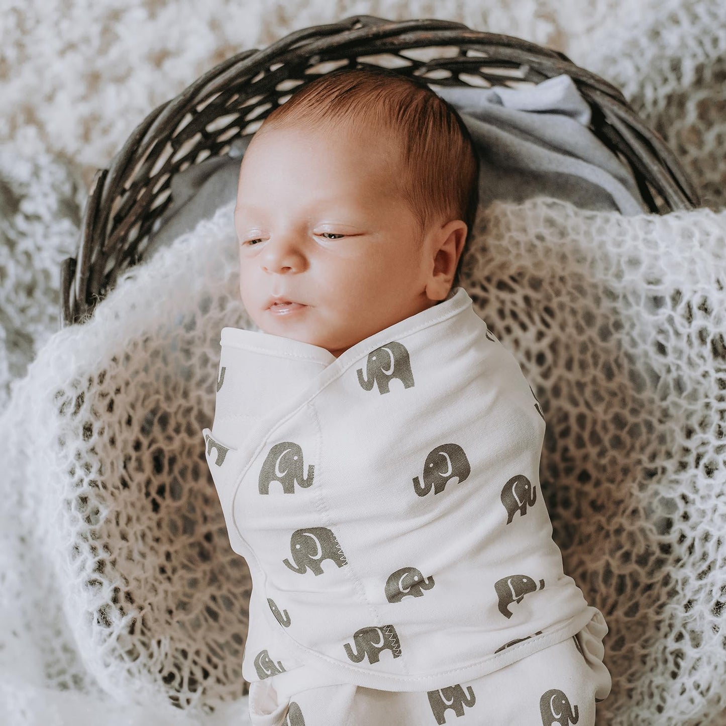 GLLQUEN BABY Baby Swaddle Wraps for 0-3 Months Newborn,Oeko-tex100,100% Breathable Organic Cotton Fabric Swadding Blankets,3 Pack(New Grey)