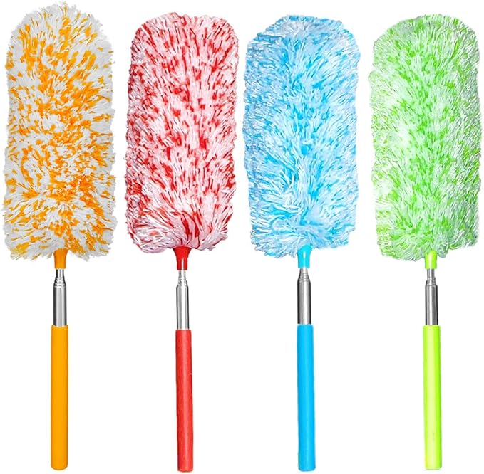 4 Pcs, Hand Microfibre Cleaning Tool Extendables