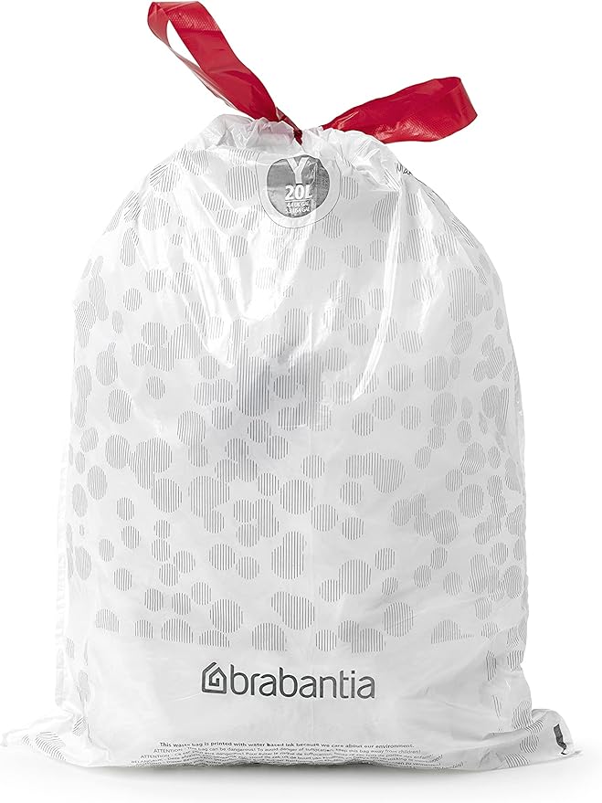 Brabantia PerfectFit Trash Bags High Quality Thick Plastic Trash Can Liners