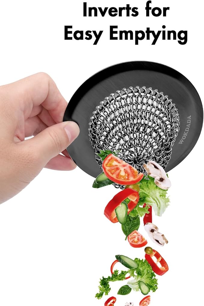 Sink Drain Strainer, Reversible Mesh Sink Strainer