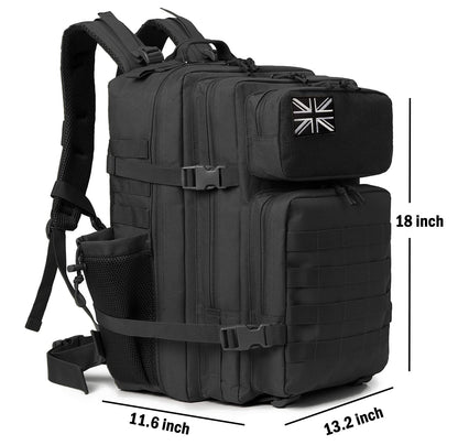 QT&QY Military Tactical Backpacks For Men Army Molle Daypack 25L/35L/45L Lage 3 Day Bug Out Bag Camping Hiking Rucksack With Bottle Holder