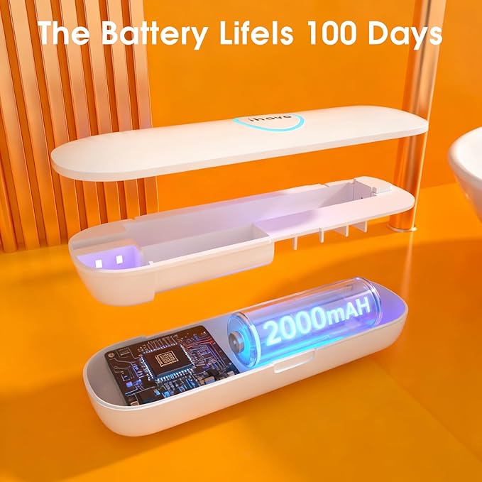 iHave Toothbrush Sanitizer for Electric Toothbrushes, Portable UV Toothbrush