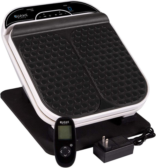 Foot Massager for Neuropathy Pain & Circulation by Quake Plate High RPM Oscillating Deep Tissue Foot & Calf Massager for Plantar Fasciitis Pain Relief, 30 Speed Vibrate with Gen 2 RF Remote