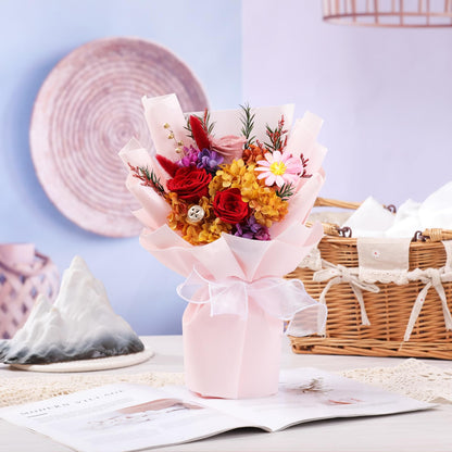 lovenfold Flowers for Delivery,Preserved Flowers Bouquets,Purple Rose Bouquets That Last 1-3 Years,Birthday Flowers Gifts for Women Mom Grandma Wife Friends