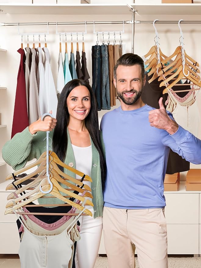 HOUSE DAY Closet Organizers and Storage, 8 Pack Magic Hangers Space Saving