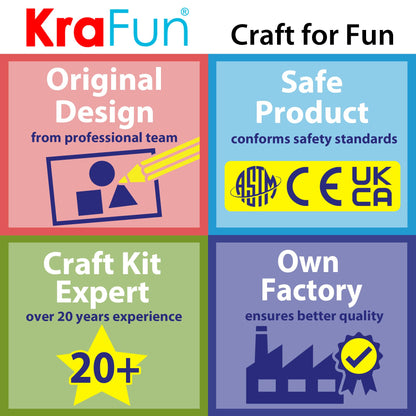KRAFUN Sewing Kit for Kids Ages 7-12, Beginner Art & Craft Set with 3 Stuffed Animal Dolls (Teddy, Raccoon, Owl), Plush Felt Materials, Embroidery Supplies, and Instructions for Learning to Sew