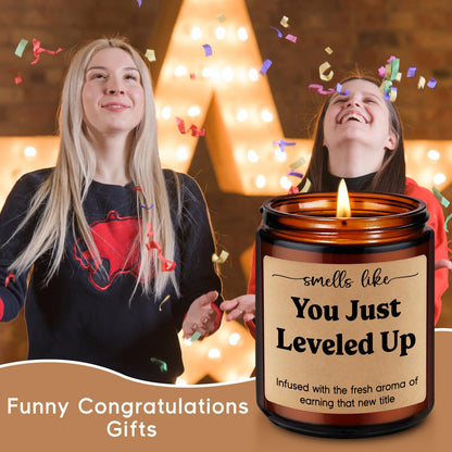 Fairy's Gift Candle, Job Promotion Gifts for Women Men, New Job Congratulations Gifts for Women Men, Congratulations on Your Promotion, Funny Congrats Presents for Coworker Boss Gamer Friend Family