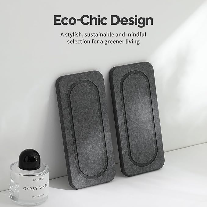 2Pack Diatomite Stone Coasters Water Absorbing Sink Tray