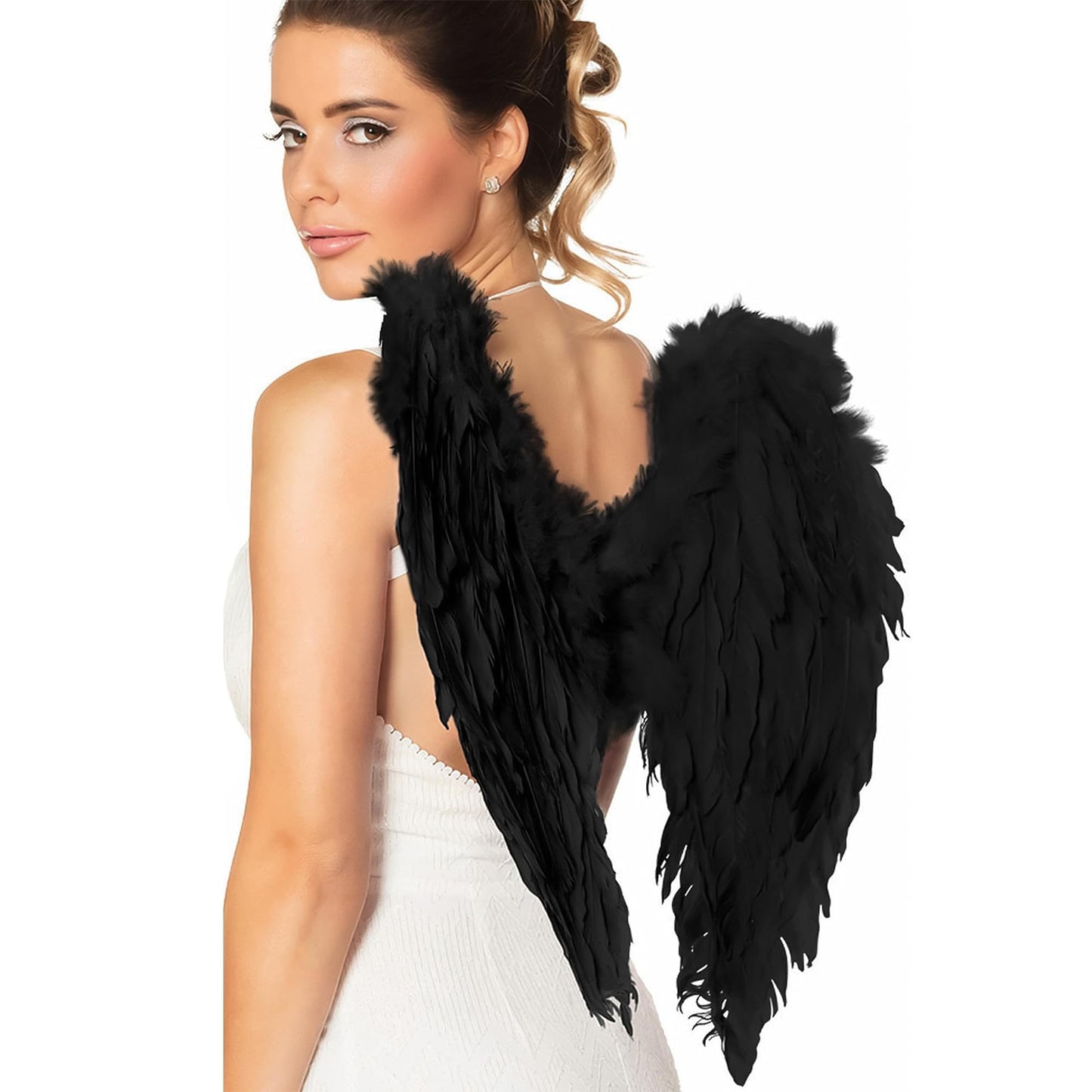 Boland Black Wing for Adults - Durable, Lightweight, Perfect for Costumes, Cosplay, Halloween & Themed Events, Adjustable Fit