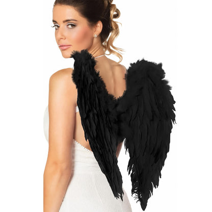 Boland Black Wing for Adults - Durable, Lightweight, Perfect for Costumes, Cosplay, Halloween & Themed Events, Adjustable Fit