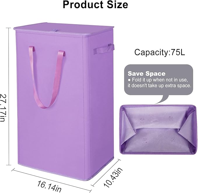 Odonata 75L Slim Laundry Hamper