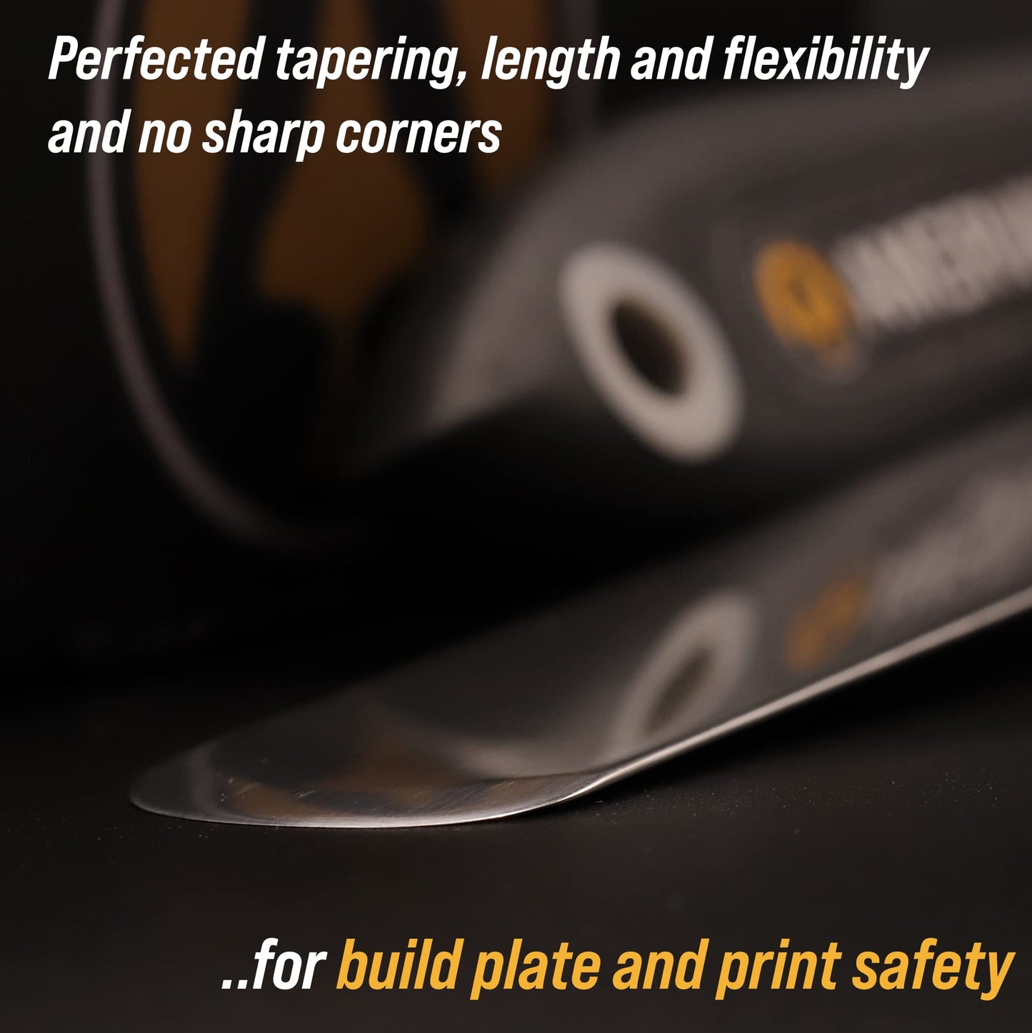 Premium 3D Print Removal Tool Kit - Durable 3D Printer Tools with Sturdy Comfort Grips, Sharp and Hardened Blades for Easy Separation of Prints, Knife and Spatula Set of 2 - Enhanced Version