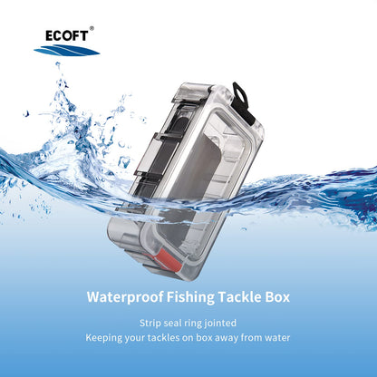 ECOFT Small Tackle Box 8pcs Removable Freely Assemble Fishing Tackle Storage Boxes Strip Seal Luminous Waterproof Fishing Tackle Organizer With Strong Magnetic Function Plastic Storage Organizer Box