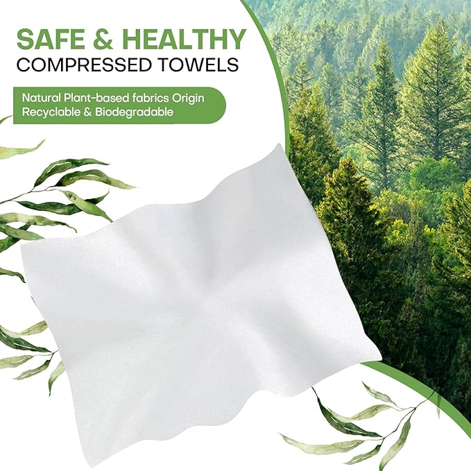Compressed Towel Tablets 200 Count, Thicken Disposable Face Towel
