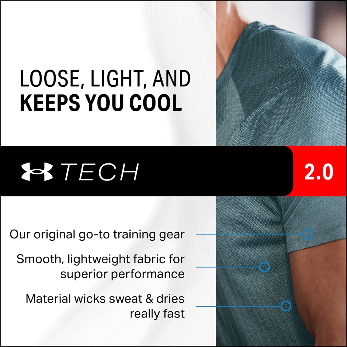 Under Armour Men's UA Tech 2.0 1/2 Zip Shirt
